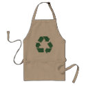 Vintage Green Recycle Sign aprons