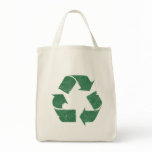 Vintage Green Recycle Sign Bag