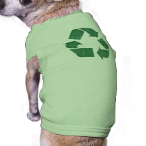 Vintage Green Recycle Sign Pet T-shirt