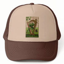 Vintage Green Saint Patrick's Day Mesh Hats