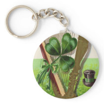 Vintage Green Saint Patrick's Day Keychain