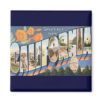 Vintage Greetings from California Postcard