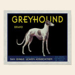 Vintage Greyhound Lemon Label Circa 1920 posters