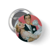Vintage Groom Carrying Bride; the Newlyweds