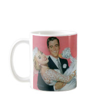 Vintage Groom Carrying Bride; the Newlyweds Mug