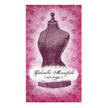Vintage Grunge Pink Fashion Business Cards business cards