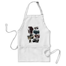Vintage Grunge Retro Cameras Fashion Apron