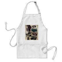 Vintage Grunge Retro Cameras Fashion Aprons
