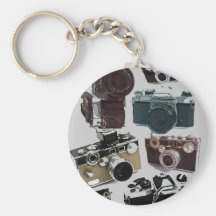 Vintage Grunge Retro Cameras Fashion Keychain