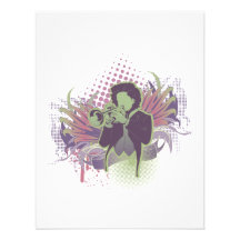vintage grunge trumpet master personalized invite