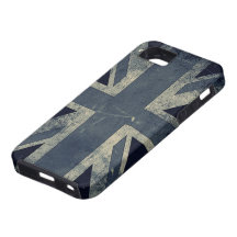 Vintage Grunge UK Flag iPhone 5 Cases