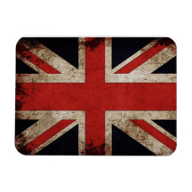 Vintage Grunge UK Flag Magnet
