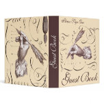 Vintage Guest Book Binder for Hotel, Restaurant