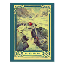 Vintage H.C. Andersen fairy tale The Ice Maiden Postcards