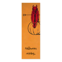 Vintage Halloween bookmark Business Cards