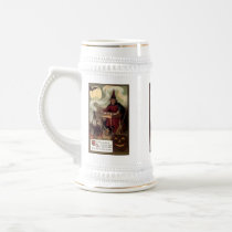 Vintage Halloween Fortune Teller Mugs, Steins