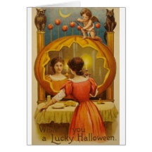 Vintage Halloween Greeting Card
