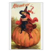 Vintage Halloween Greeting Card