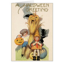 Vintage Halloween Greeting Card