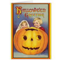 Vintage Halloween Greeting Card