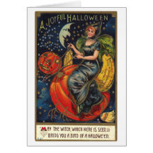 Vintage Halloween Greeting Card