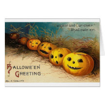 Vintage Halloween Greeting Cards Classic Posters