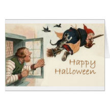 Vintage Halloween Greeting Cards Classic Posters