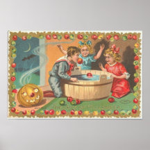 Vintage Halloween Greeting Cards Classic Posters