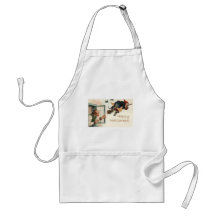 Vintage Halloween Greeting Cards Classic Posters Aprons