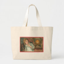 Vintage Halloween Greeting Cards Classic Posters Canvas Bags