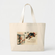 Vintage Halloween Greeting Cards Classic Posters Tote Bag
