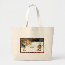 Vintage Halloween Greeting Cards Classic Posters Tote Bag