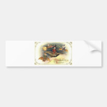 Vintage Halloween Greeting Cards Classic Posters Bumper Stickers