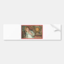 Vintage Halloween Greeting Cards Classic Posters Bumper Sticker