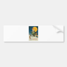 Vintage Halloween Greeting Cards Classic Posters Bumper Stickers