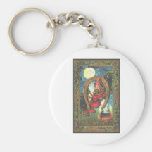 Vintage Halloween Greeting Cards Classic Posters Keychain