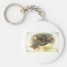 Vintage Halloween Greeting Cards Classic Posters Key Chains