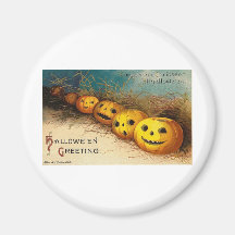 Vintage Halloween Greeting Cards Classic Posters Magnets