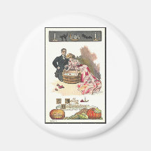 Vintage Halloween Greeting Cards Classic Posters Refrigerator Magnets