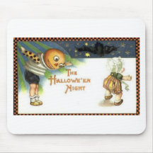 Vintage Halloween Greeting Cards Classic Posters Mousepads