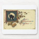 Vintage Halloween Greeting Cards Classic Posters Mouse Pad
