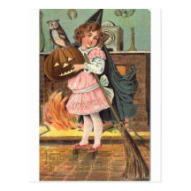 Vintage Halloween Greeting Cards Classic Posters Postcard