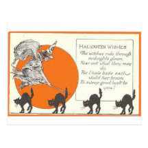 Vintage Halloween Greeting Cards Classic Posters Postcards