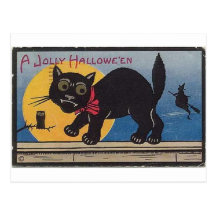 Vintage Halloween Greeting Cards Classic Posters Postcard