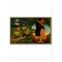 Vintage Halloween Greeting Cards Classic Posters Postcard