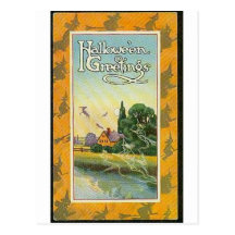 Vintage Halloween Greeting Cards Classic Posters Postcards