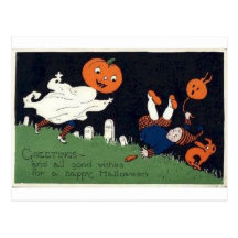 Vintage Halloween Greeting Cards Classic Posters Postcard