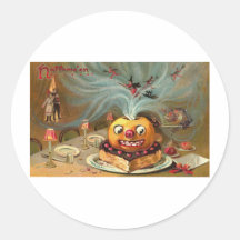 Vintage Halloween Greeting Cards Classic Posters Stickers