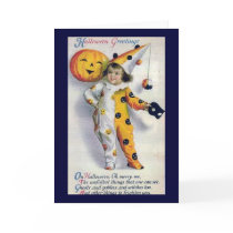 Vintage Halloween Greetings Greeting Card