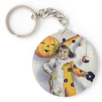 Vintage Halloween Greetings Key Chain